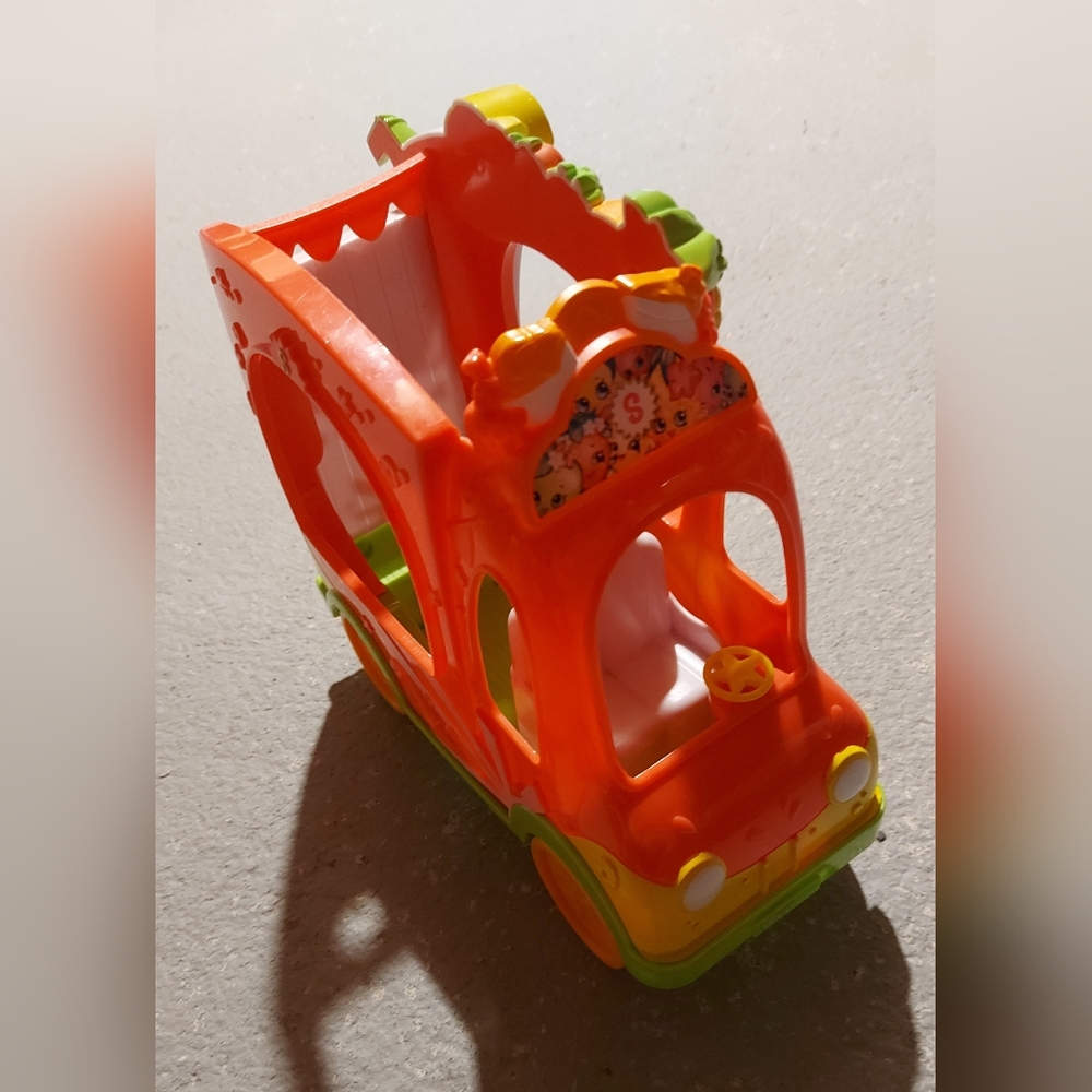 Vibrant Orange and Green Shopkins Toy Vehicle